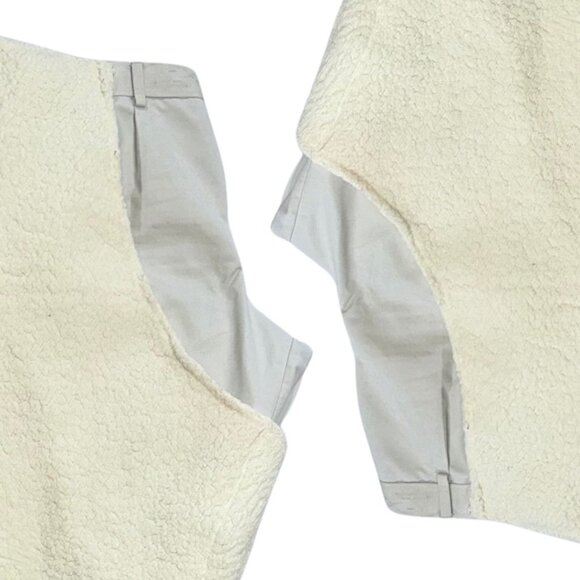 Beyoncé Cowboy Carter Inspired Handmade White Pants with Fur Chaps - Picture 6 of 7